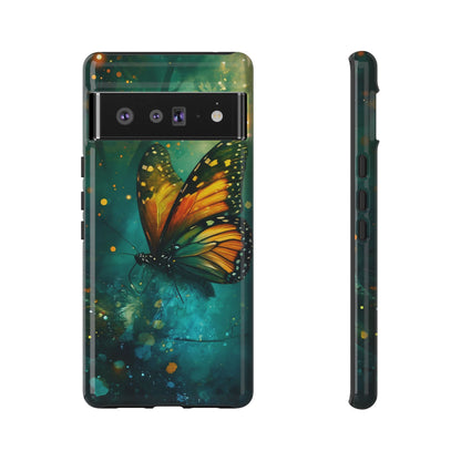 Colorful Butterfly Phone Case, Tough Cases for iPhone and Samsung, Cute Tech Accessories, Nature Lovers Gift, Vibrant Floral Design
