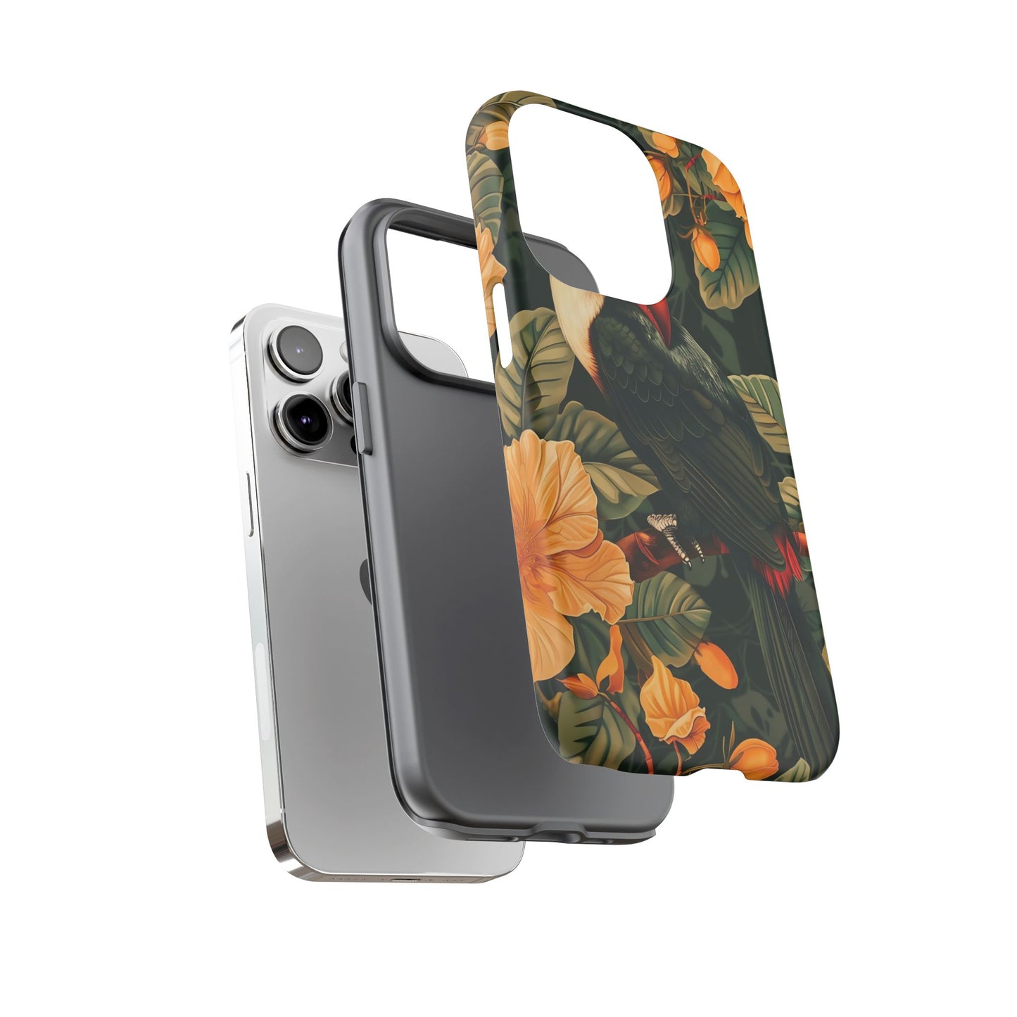 Tropical Toucan Phone Case, Exotic Bird Cover, Nature Lover Gift, Eco-Friendly Design, Customizable Tech Accessory