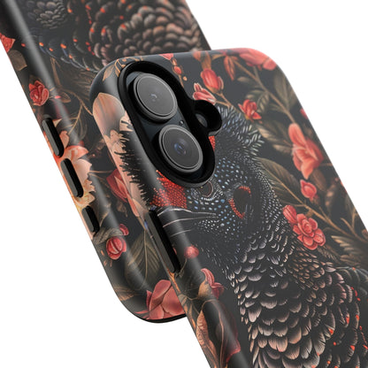 Tough Cases: Floral Design Phone Case, Stylish Protection for Your Phone, Unique Gift for Bird Lovers, Vibrant Floral Art, [...]