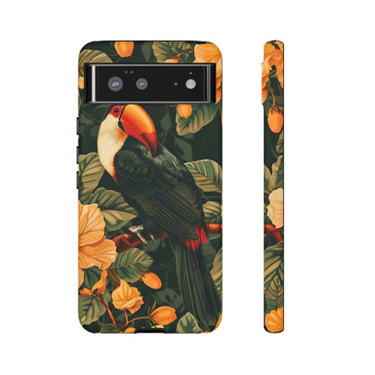 Tropical Toucan Phone Case, Exotic Bird Cover, Nature Lover Gift, Eco-Friendly Design, Customizable Tech Accessory