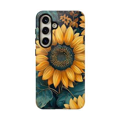 Sunflower Phone Case - Bright Floral Design, Stylish Tough Cover for Sunflower Lovers, Gift for Plant Enthusiasts, Mom Gift, Nature Lovers