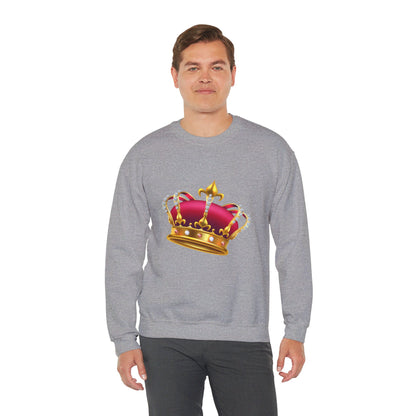 Unisex Heavy Blend™ Crewneck Sweatshirt Trendy - British Royal Crown