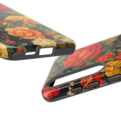 Floral Phone Case, Tough Cases, Decorative Tech Accessories, Gift for Her, Nature Lover Gift, Boho Style Case, Spring Floral Cover