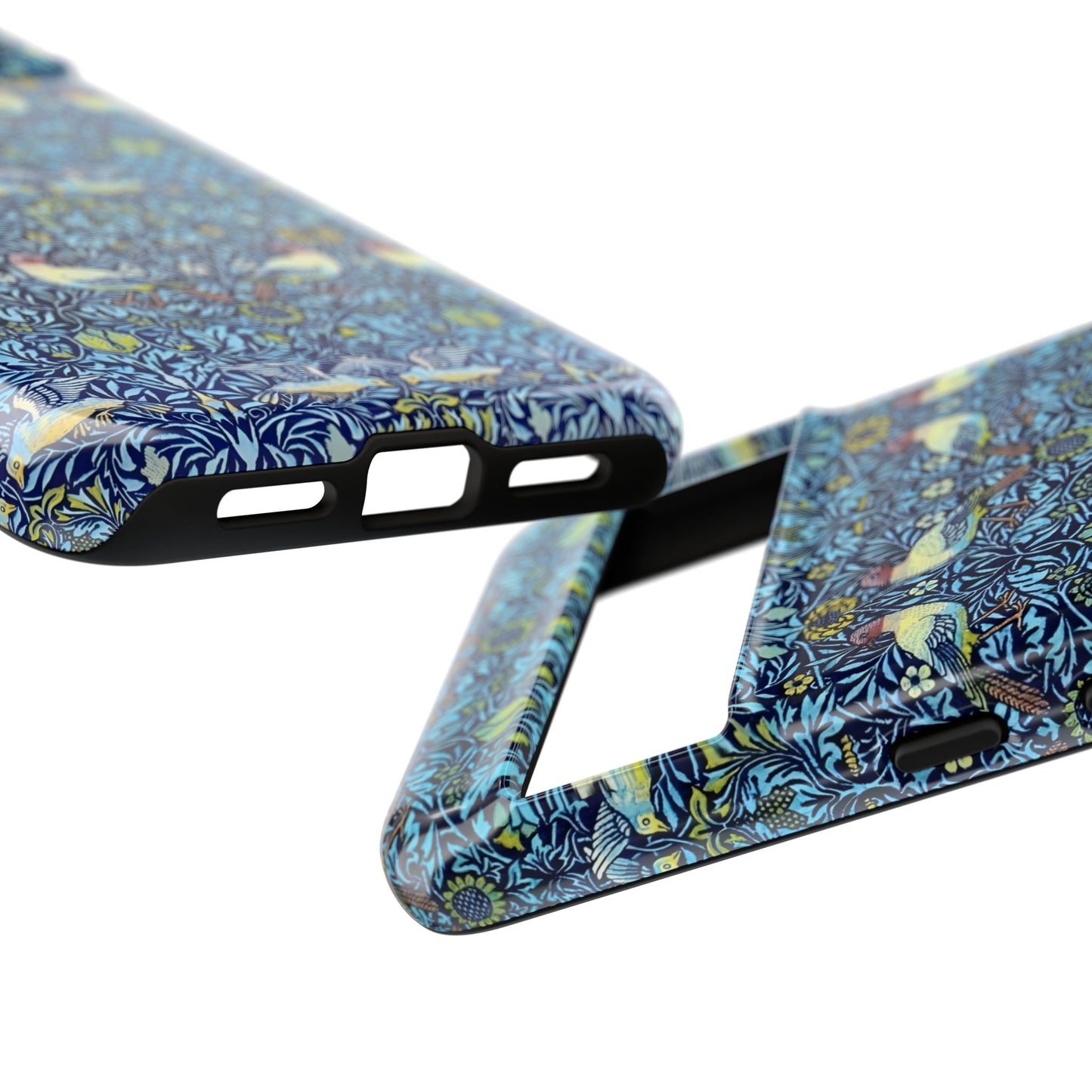 Bird and Floral Pattern Phone Case, Tough Cases, Gift for Nature Lovers, Eco-friendly, Custom Phone Accessories, All-Occasion