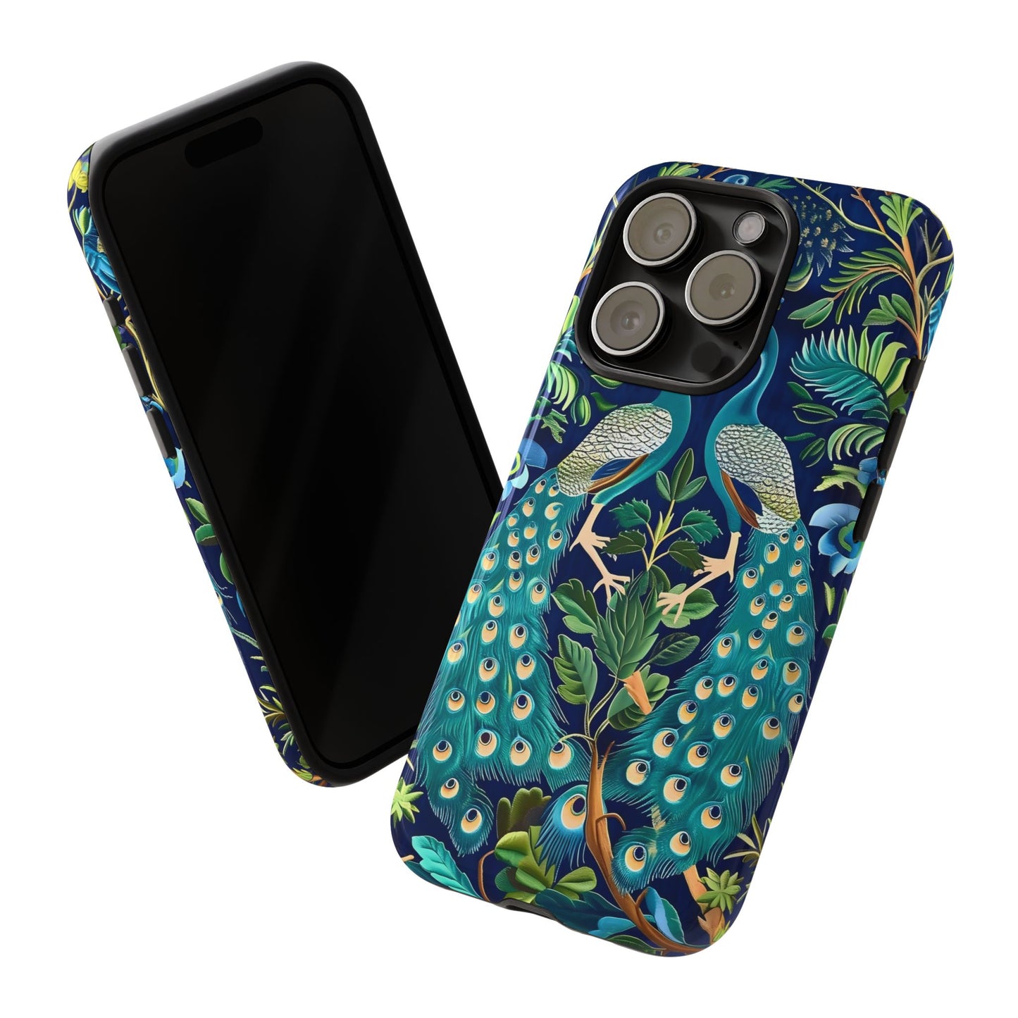 Peacock Tough Phone Case - Colorful Protective Cover, Nature Lover Gift, Stylish Accessory for Celebrations