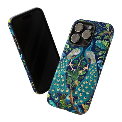 Peacock Tough Phone Case - Colorful Protective Cover, Nature Lover Gift, Stylish Accessory for Celebrations