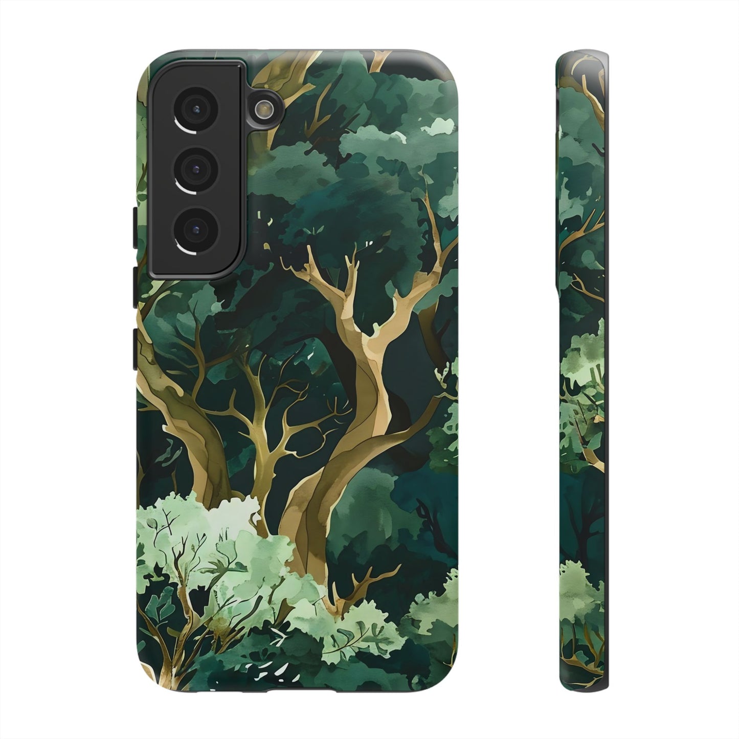 Forest Green Phone Case, Nature-Inspired Tough Cases, Eco-Friendly Gift, Outdoor Lover Accessory, Unique Phone Cover