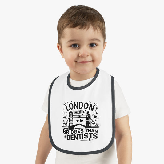 Cute London Themed Baby Bib - Adorable, Functional Gift for New Parents, Perfect for Baby Showers, Everyday Use, Travel, Mealtime