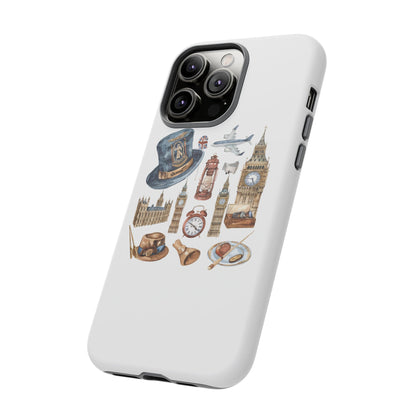 London-Themed Phone Case, Durable iPhone Cover, Gift for Travelers, Unique Cell Phone Accessories, Stylish Gadget Protection