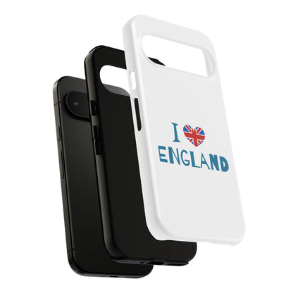 I Love England Phone Case - Stylish Tough Cases for UK Enthusiasts