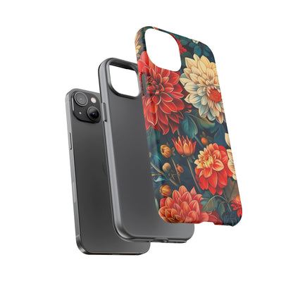 Floral Phone Case - Vibrant Tough Cases, Stylish Floral Cell Phone Cover, Gift for Her, Trendy Phone Accessory, Flower Design