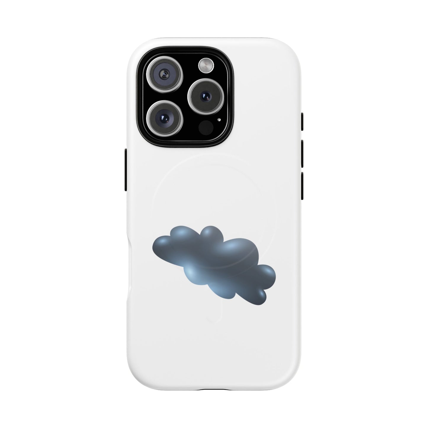 Stylish Magnetic Phone Case, Tough Protective Case, Cloud Design Phone Cover, Unique Gift for Tech Lovers, Trendy Mobile Accessories