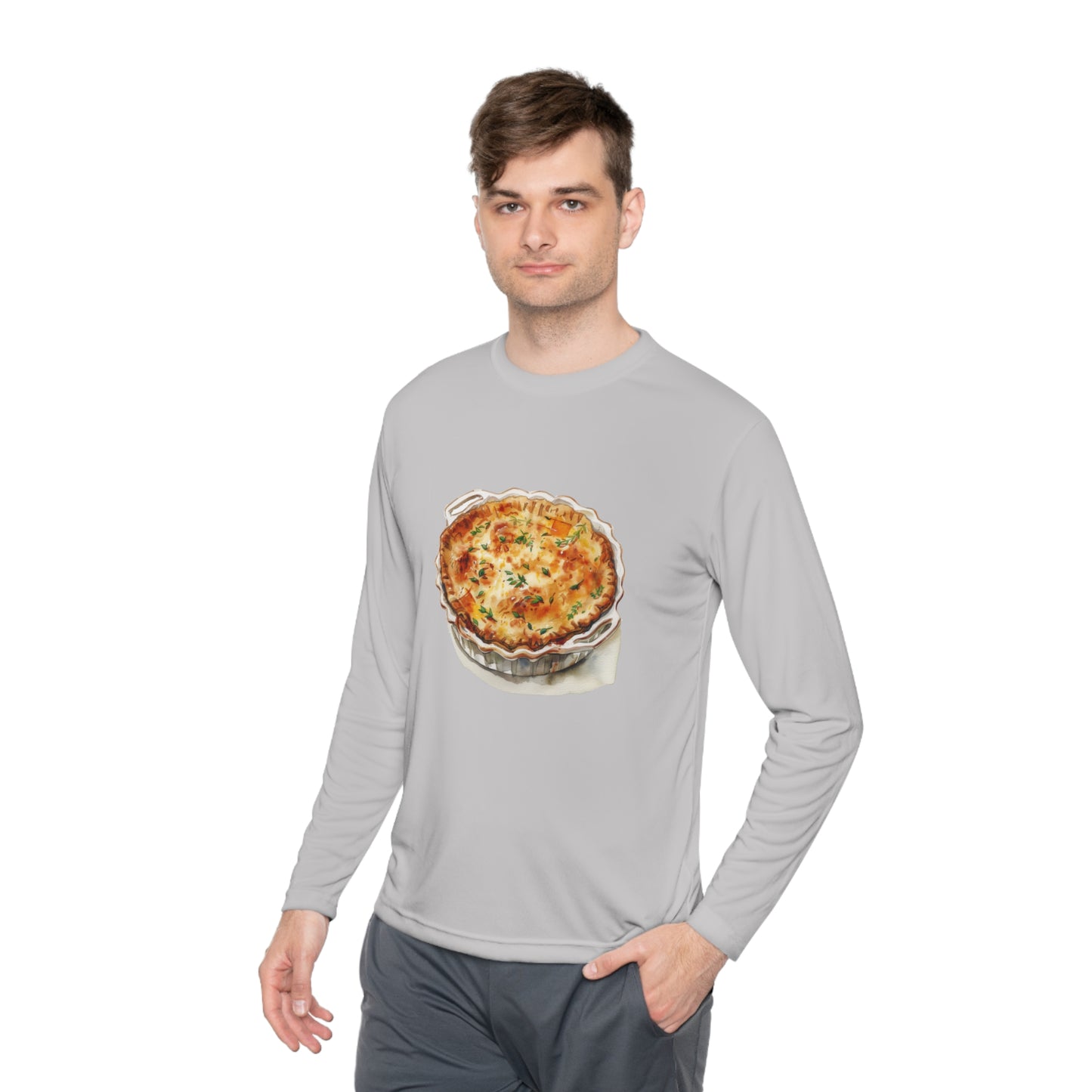 Unisex Lightweight Long Sleeve Tee - British Food - Traditional Dishes and Culinary Delights