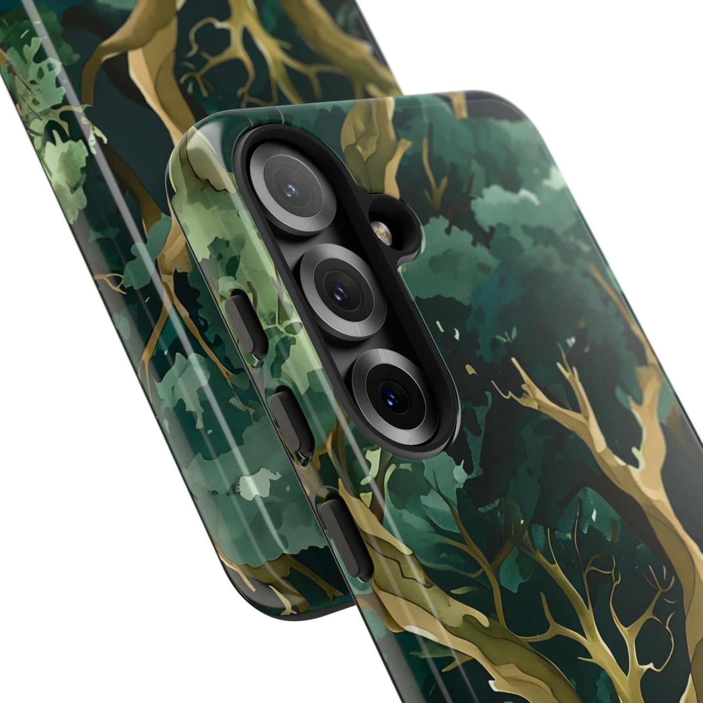 Forest Green Phone Case, Nature-Inspired Tough Cases, Eco-Friendly Gift, Outdoor Lover Accessory, Unique Phone Cover