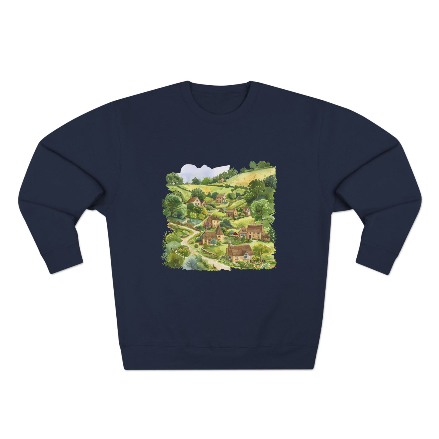 Unisex Crewneck Sweatshirt - Street London Aesthetics Urban Charm and Classic City Vibes