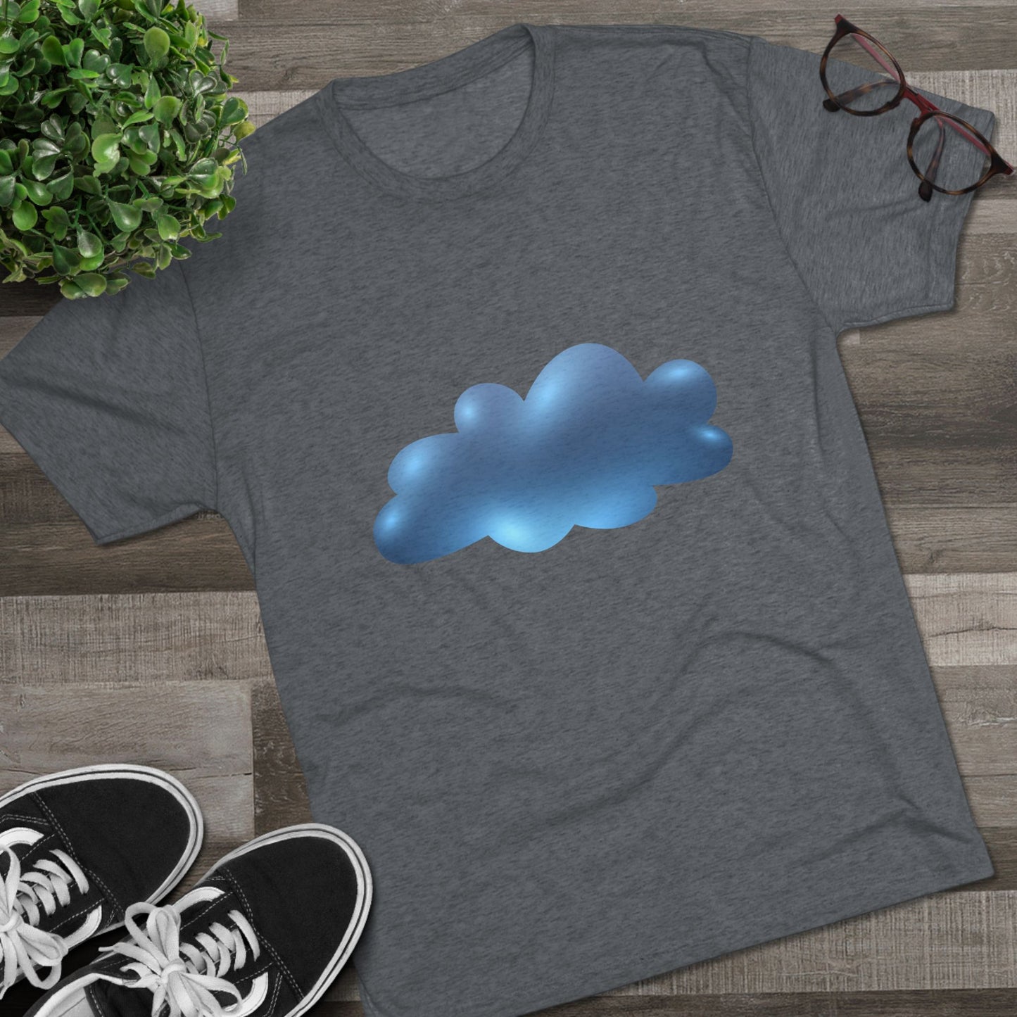 Serene Cloudscape - Dreamy Cloud Classy Unisex Tri-Blend Crew Tee