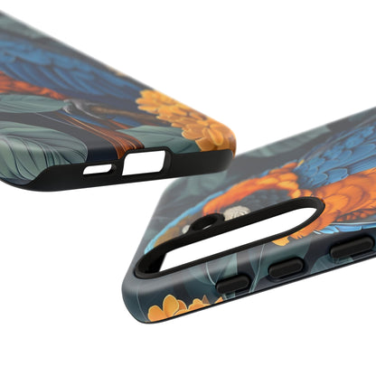 Tropical Parrot Phone Case - Tough Cases, Colorful Phone Cover, Nature Lover Gift, Floral Design, Bird Lover Accessory