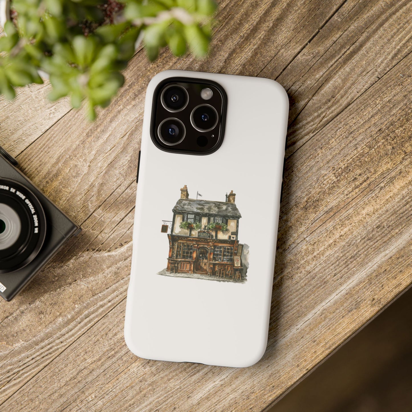 Artistic Phone Case with Cozy Cottage Design