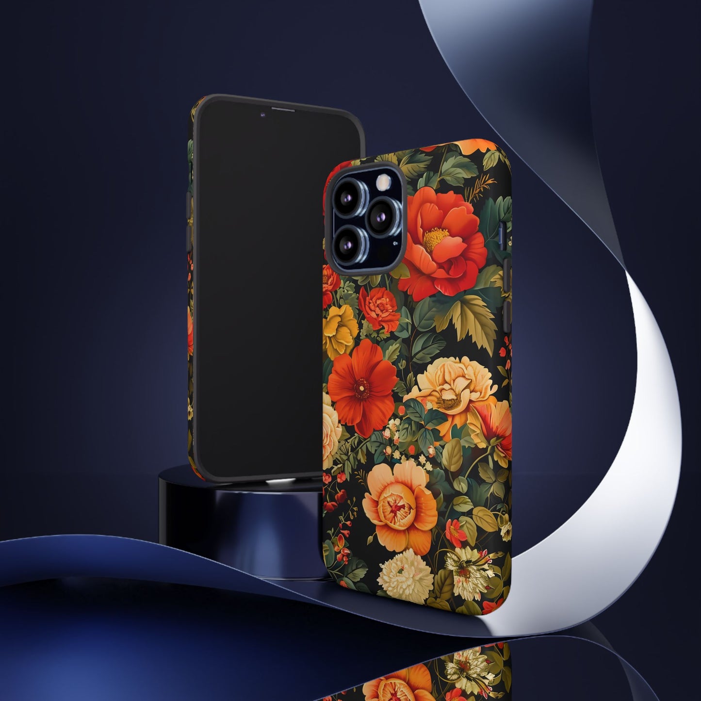 Floral Phone Case, Tough Cases, Decorative Tech Accessories, Gift for Her, Nature Lover Gift, Boho Style Case, Spring Floral Cover