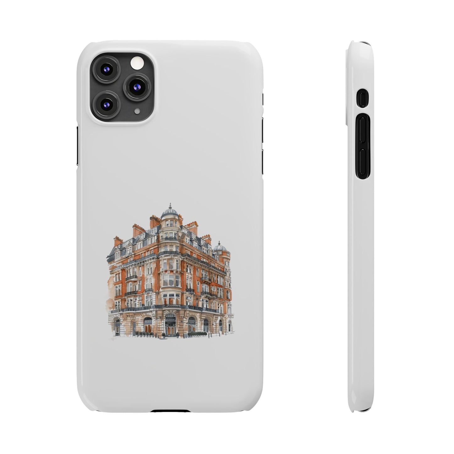 Chic Architectural Slim Phone Cases, Stylish Phone Covers, Unique Cityscape Cases, Gift for Urban Lovers, Trendy Smartphone Accessories