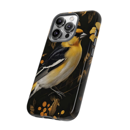 Elegant Bird Phone Case - Tough Cases, Phone Accessories, Wildlife Gifts, Nature Lover, Floral Design, Unique Cases