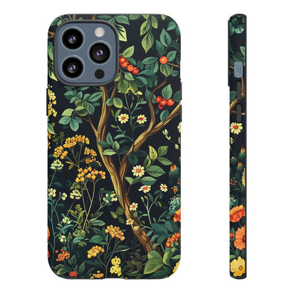 Floral iPhone Case, Nature Inspired Tough Case, Botanical Phone Cover, Eco-Friendly Gift, Unique Floral Design