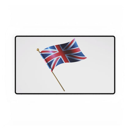 Patriotic Desk Mat - Union Jack Desk Pad, British Flag Office Decor, Workstation Accessory, Great for Home or Gifts