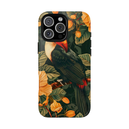 Tropical Toucan Phone Case, Exotic Bird Cover, Nature Lover Gift, Eco-Friendly Design, Customizable Tech Accessory