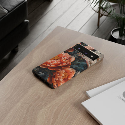 Floral Phone Case - Tough Cases, Durable Cover, Flower Design, Unique Gift, Phone Accessories