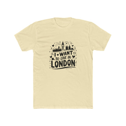 Living my best life in London Unisex Cotton Crew Tee