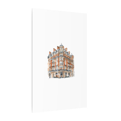 Artistic Matte Canvas Print of Historic Building, Wall Art Decor, Home Interior, Unique Gift, Fine Art, Architecture Lover, Urban Design