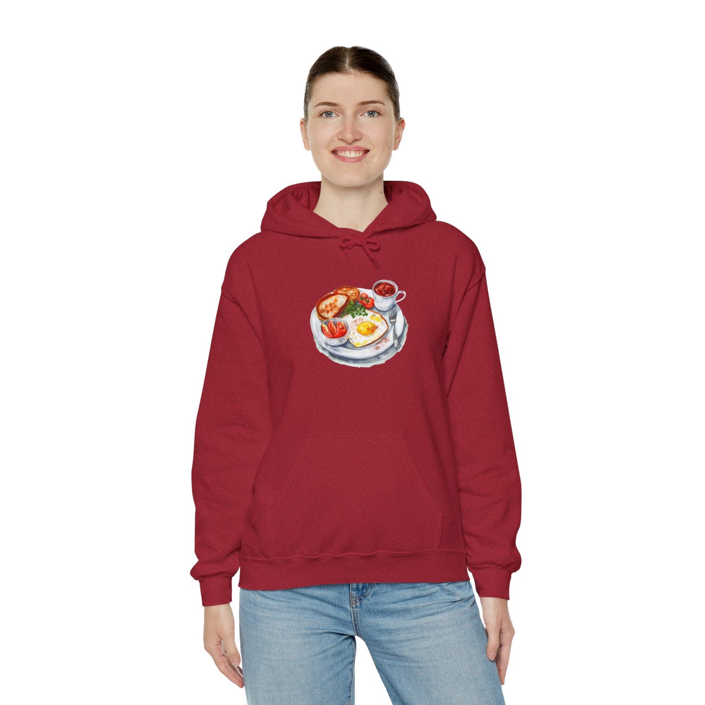 Unisex Heavy Blend™ Hooded Sweatshirt - Dine Like a Monarch - Classic Royal Dishes of Britain