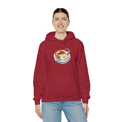 Unisex Heavy Blend™ Hooded Sweatshirt - Dine Like a Monarch - Classic Royal Dishes of Britain