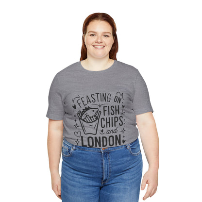 Unisex Jersey Short Sleeve Tee - Fsih Chips and London