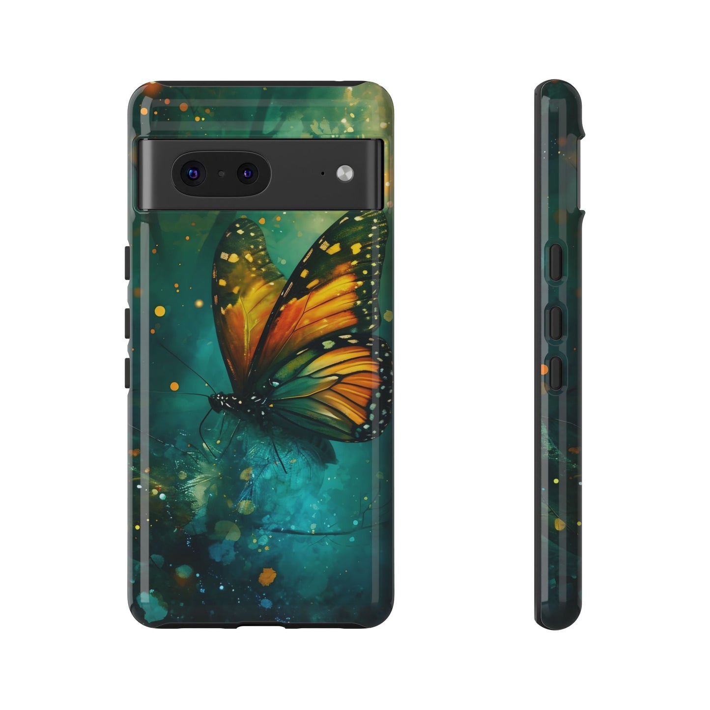 Colorful Butterfly Phone Case, Tough Cases for iPhone and Samsung, Cute Tech Accessories, Nature Lovers Gift, Vibrant Floral Design