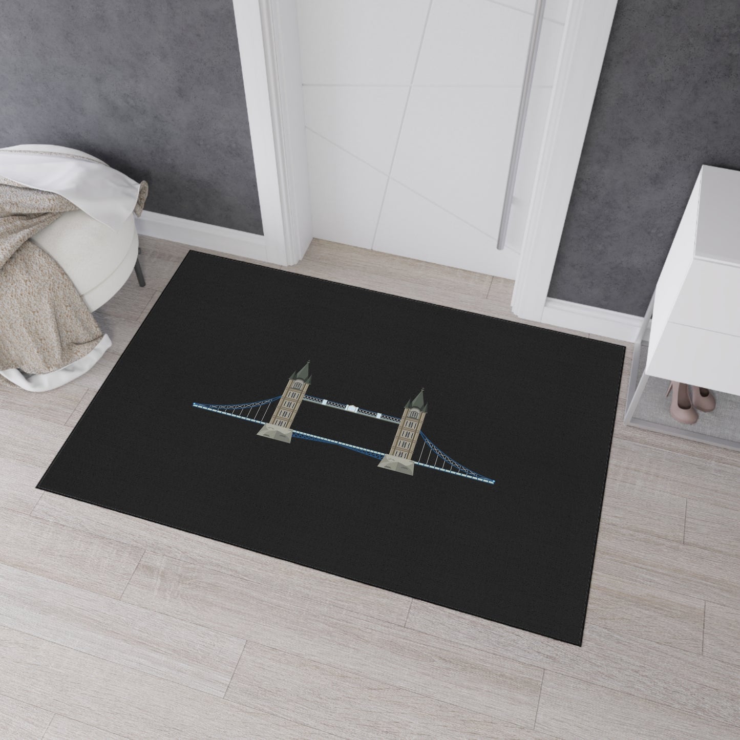 London Bridge Heavy Duty Floor Mat, Stylish Home Decor, Kitchen or Entryway Mat, Unique Gift for Housewarming, Rug for Cozy Living