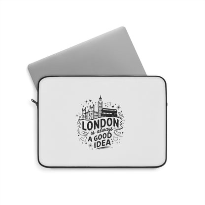 London Laptop Sleeve - Stylish Computer Case for Travelers, Gifts for Students, Lightweight Design, Perfect for Work & Play