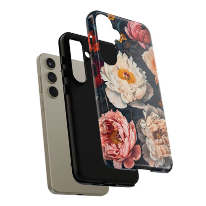 Floral Phone Case, Tough Phone Cover, Flower Design, Unique Gift for Her, Trendy Accessory, Spring Decor