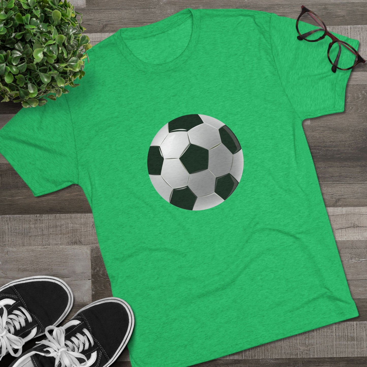 Dynamic Football Design - Sports Passion and Energy Unisex Tri-Blend Crew Tee