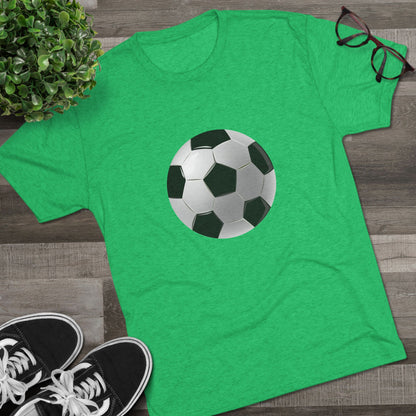 Dynamic Football Design - Sports Passion and Energy Unisex Tri-Blend Crew Tee