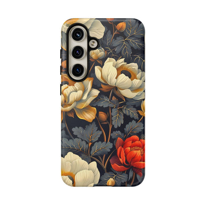 Floral Phone Case - Tough Cases, Stylish Mobile Cover, Flower Design, Holiday Gift, Trendy Accessory, Eco-Friendly Case