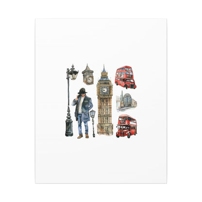 Canvas Art Print, London Skyline, Home Decor, Wall Art, Gift Idea, Travel Memories, Modern Wall Art