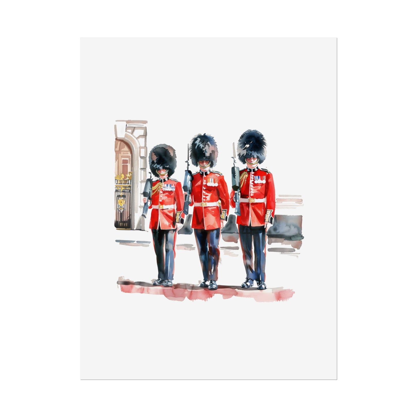 London Guard Roll-Up Posters, British Soldier Art Prints, Home Decor, Travel Gifts, Wall Art for Various Occasions