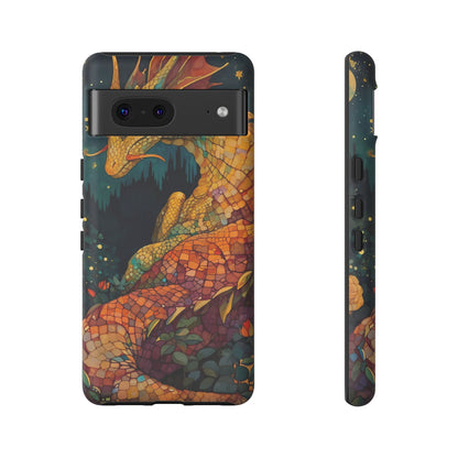 Dragon Art Phone Case, Tough Phone Cover, Fantasy Gift, Unique Mobile Accessory, Dragon Lover Gift, Stylish Protection