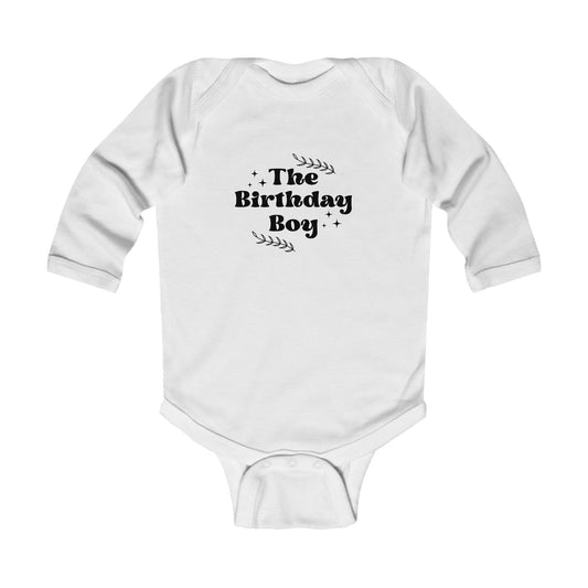 The Birthday Boy Infant Long Sleeve Bodysuit
