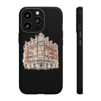 Cityscape Phone Case, Tough Phone Cover, Urban Art Case, Vintage Architecture Design, Gift for Travelers, Stylish Phone Accessory