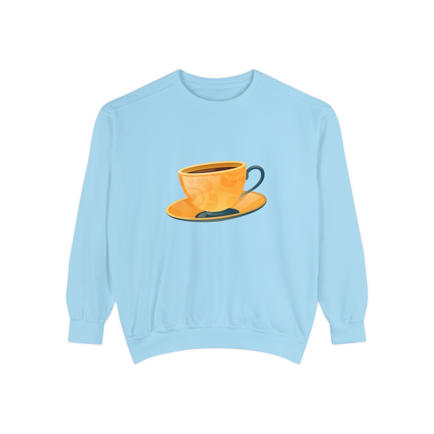 Unisex Garment-Dyed Sweatshirt Classy - Elegant British Tea Cup