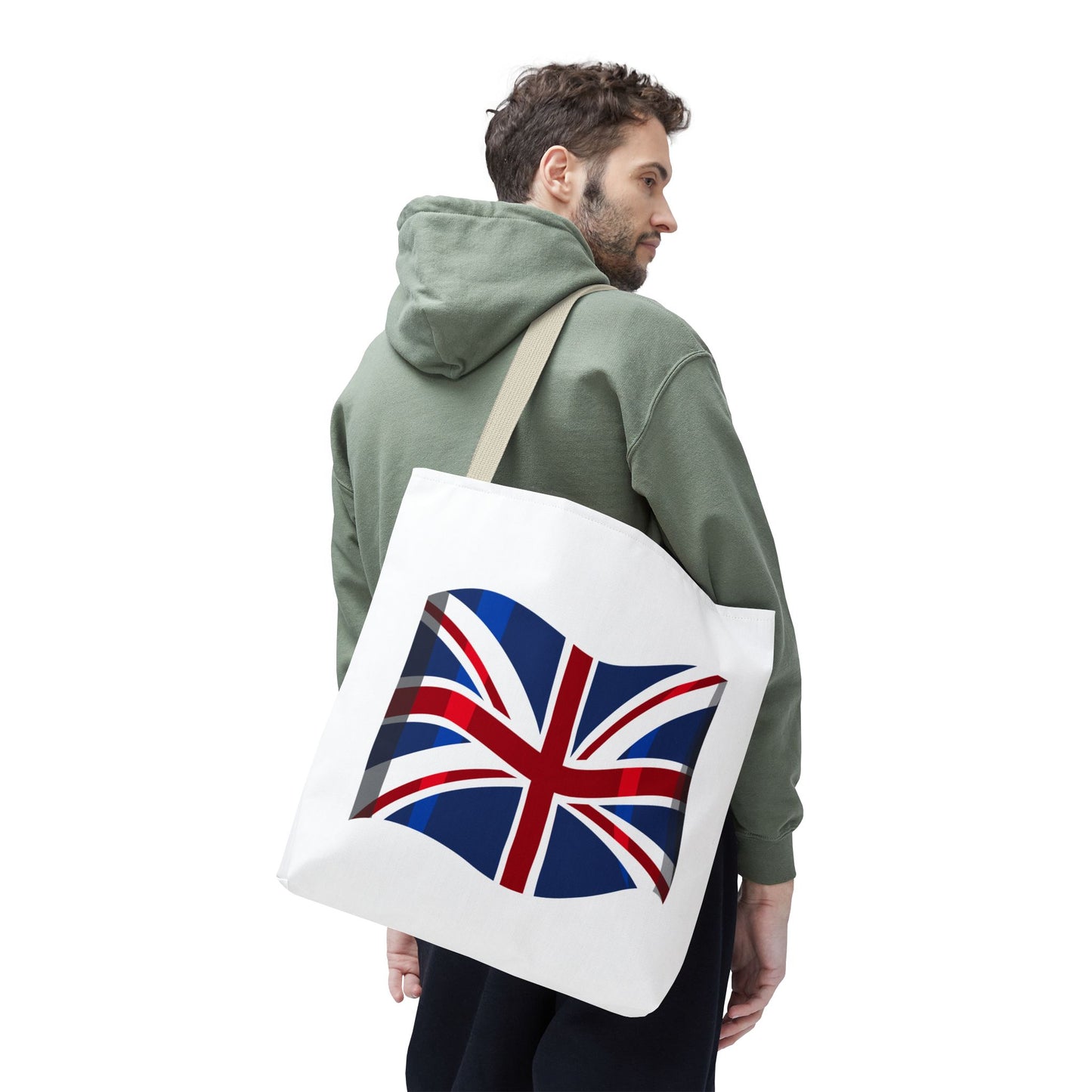 Union Jack Tote Bag, Stylish Reusable Shopping Bag, British Flag Carryall, Eco-Friendly Beach Tote, Gift for Travelers