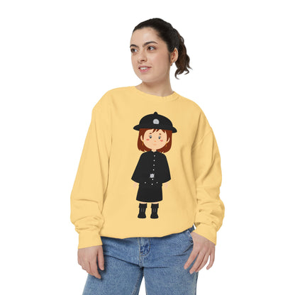 Unisex Garment-Dyed Sweatshirt - Echoes of Valor - Red Jacket at Bodmin Keep