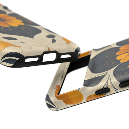 Floral Phone Case - Tough Cases, Botanical iPhone Cover, Vintage Flower Design, Durable Smartphone Protection, Unique Gift Idea